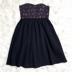 Anthropologie Maple Strapless Corset Vie en Rose Dress